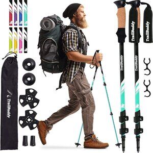 TrailBuddy Trekking Poles – Durable, Lightweight 7075 Aluminum Hiking